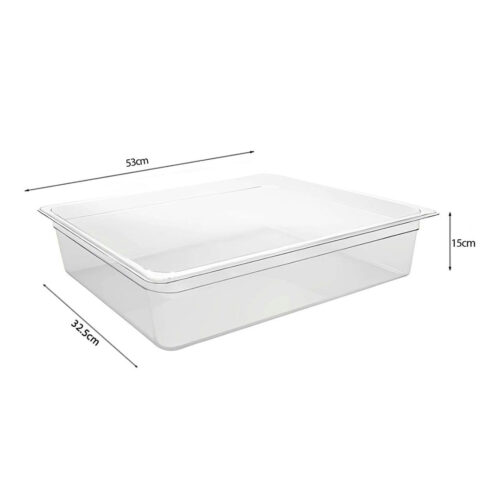 150mm Clear Gastronorm GN Pan 1/1 Food Tray Storage - Image 3