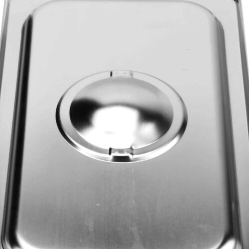 2x Gastronorm GN Pan Lid Full Size 1/3 Stainless Steel Tray Top Cover - Image 3