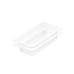 65mm Clear Gastronorm GN Pan 1/3 Food Tray Storage Bundle of 2