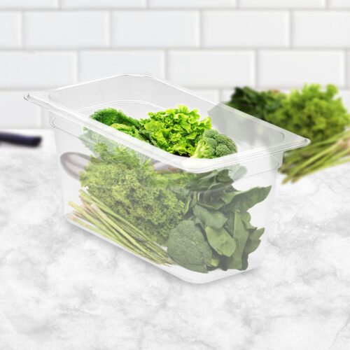 150mm Clear Gastronorm GN Pan 1/3 Food Tray Storage Bundle of 2 - Image 3
