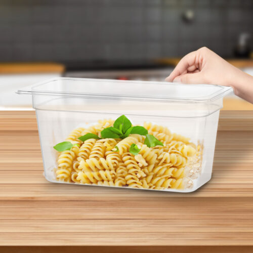 150mm Clear Gastronorm GN Pan 1/3 Food Tray Storage Bundle of 2 - Image 4