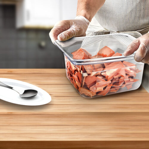 150mm Clear Gastronorm GN Pan 1/6 Food Tray Storage Bundle of 2 - Image 6