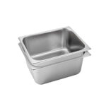 2x Gastronorm GN Pan Full Size 1/2 GN Pan 15cm Deep Stainless Steel Tray