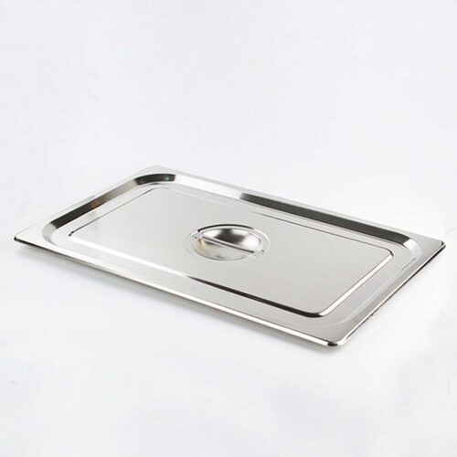 2x Gastronorm GN Pan Lid Full Size 1/1 Stainless Steel Tray Top Cover - Image 2