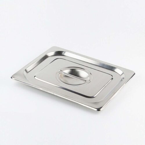 2x Gastronorm GN Pan Lid Full Size 1/2 Stainless Steel Tray Top Cover - Image 2