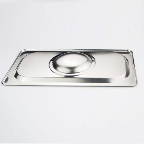 2x Gastronorm GN Pan Lid Full Size 1/2 Stainless Steel Tray Top Cover - Image 4