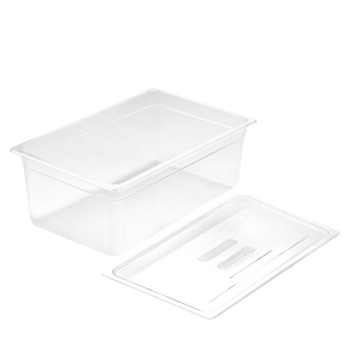 200mm Clear Gastronorm GN Pan 1/1 Food Tray Storage with Lid