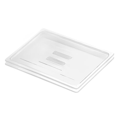 Clear Gastronorm 1/1 GN Lid Food Tray Top Cover Bundle of 2
