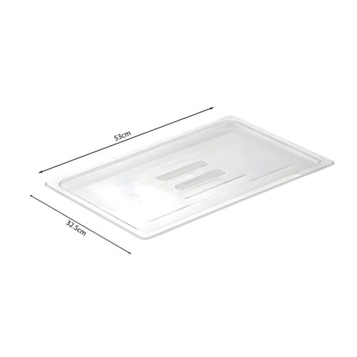 Clear Gastronorm 1/1 GN Lid Food Tray Top Cover Bundle of 2 - Image 6