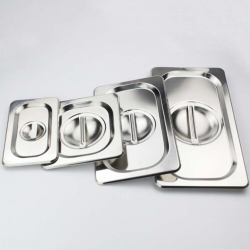 4x Gastronorm GN Pan Lid Full Size 1/1 Stainless Steel Tray Top Cover - Image 9
