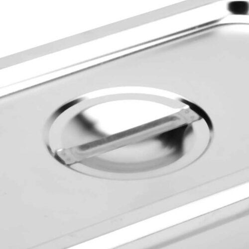 4x Gastronorm GN Pan Lid Full Size 1/3 Stainless Steel Tray Top Cover - Image 2