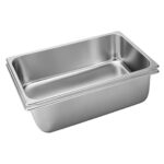 2x Gastronorm GN Pan Full Size 1/1 GN Pan 20cm Deep Stainless Steel Tray