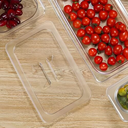 Clear Gastronorm 1/3 GN Lid Food Tray Top Cover Bundle of 4 - Image 7