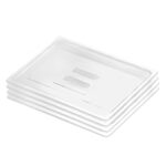 Clear Gastronorm 1/1 GN Lid Food Tray Top Cover Bundle of 4