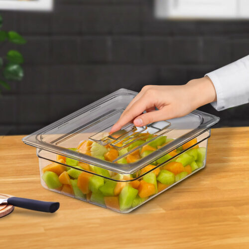 Clear Gastronorm 1/1 GN Lid Food Tray Top Cover Bundle of 4 - Image 7