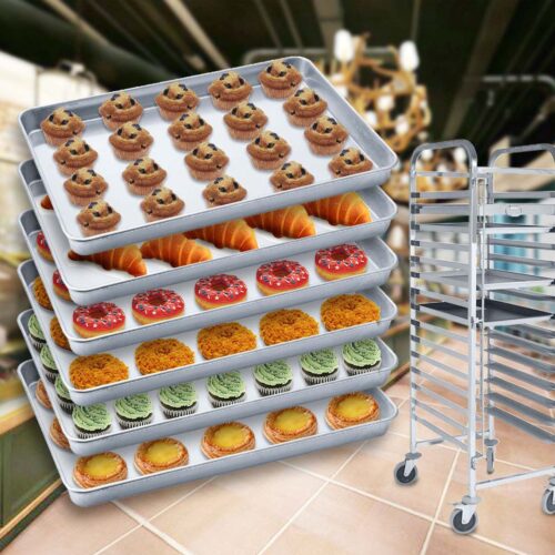 6X Aluminium Oven Baking Pan Cooking Tray for Bakers Gastronorm 60*40*5cm - Image 6