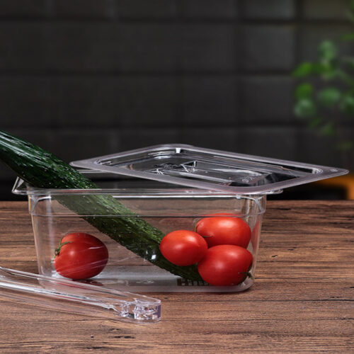 Clear Gastronorm 1/3 GN Lid Food Tray Top Cover Bundle of 6 - Image 4