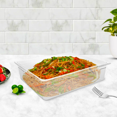 150mm Clear Gastronorm GN Pan 1/1 Food Tray Storage Bundle of 4 - Image 2