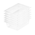 150mm Clear Gastronorm GN Pan 1/2 Food Tray Storage Bundle of 6