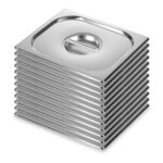 12x Gastronorm GN Pan Lid Full Size 1/2 Stainless Steel Tray Top Cover