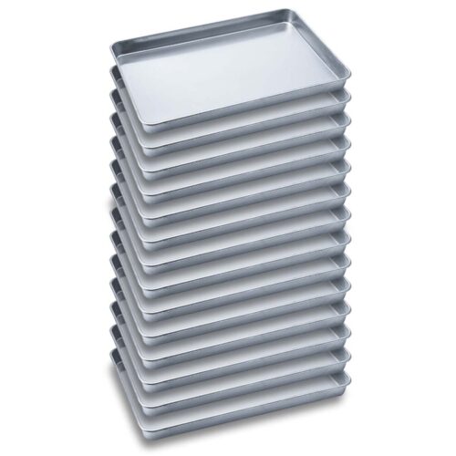 14x Aluminium Oven Baking Pan Cooking Tray for Baker Gastronorm 60*40*5cm