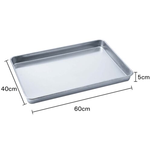 14x Aluminium Oven Baking Pan Cooking Tray for Baker Gastronorm 60*40*5cm - Image 2