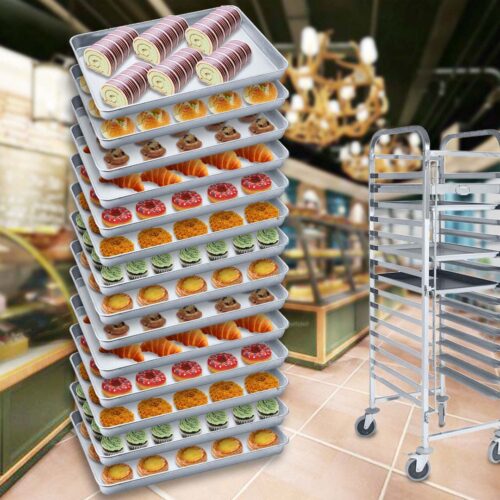 14x Aluminium Oven Baking Pan Cooking Tray for Baker Gastronorm 60*40*5cm - Image 10