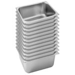 12x Gastronorm GN Pan Full Size 1/2 GN Pan 20cm Deep Stainless Steel Tray