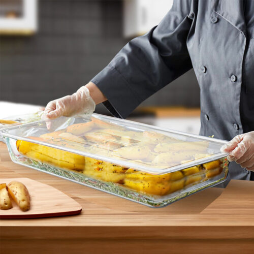 150mm Clear Gastronorm GN Pan 1/1 Food Tray Storage Bundle of 6 with Lid - Image 6