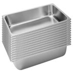 12x Gastronorm GN Pan Full Size 1/1 GN Pan 15cm Deep Stainless Steel Tray
