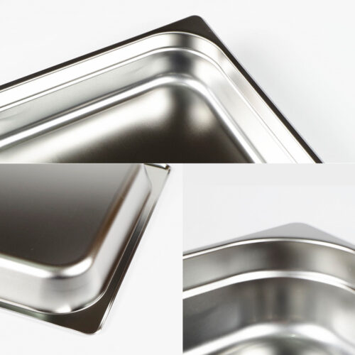 12x Gastronorm GN Pan Full Size 1/1 GN Pan 20cm Deep Stainless Steel Tray - Image 5