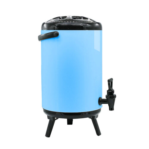10L Stainless Steel Insulated Drink Barrel Hot Cold Beverage Dispenser with Faucet Blue - Image 7
