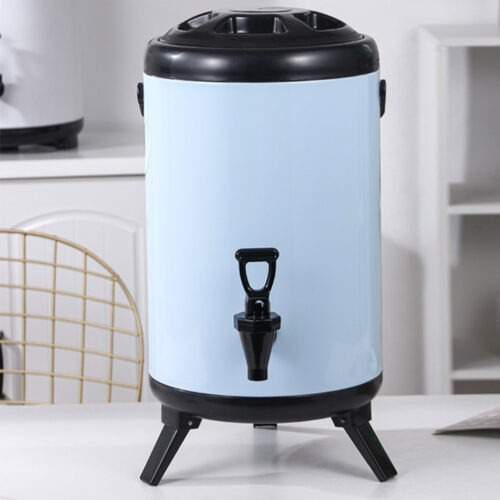 10L Stainless Steel Insulated Drink Barrel Hot Cold Beverage Dispenser with Faucet White - Image 4