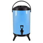 12L Stainless Steel Insulated Drink Barrel Hot Cold Beverage Dispenser with Faucet Blue