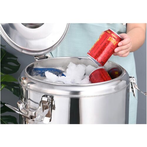 12L Stainless Steel Insulated Stock Pot Hot Cold Beverage Container - Image 2