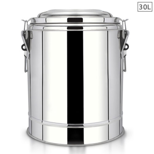 30L Stainless Steel Insulated Stock Pot Hot Cold Beverage Container