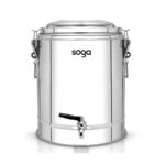 40L Stainless Steel Insulated Stock Pot Hot Cold Beverage Container