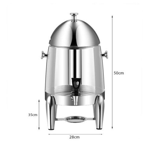 Stainless Steel 12L Beverage Dispenser Hot Cold Juice Water Tea Chafer Urn Buffet Drink Container Jug - Image 8