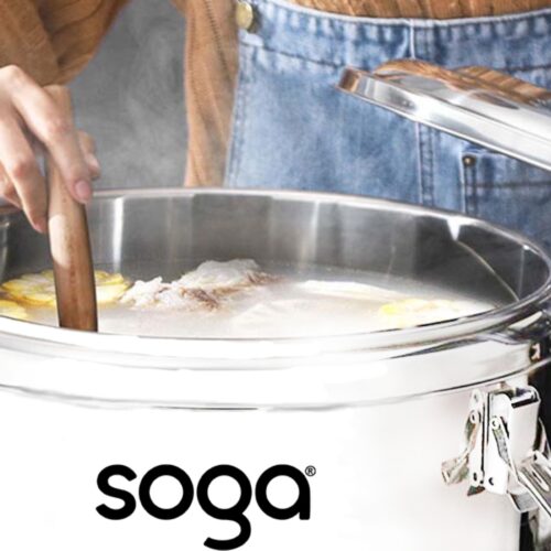 40L Stainless Steel Insulated Stock Pot Dispenser Hot Cold Beverage Container with Tap - Image 6