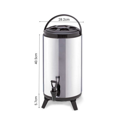 4x 14L Portable Insulated Cold/Heat Coffee Tea Beer Barrel Brew Pot with Dispenser - Image 6
