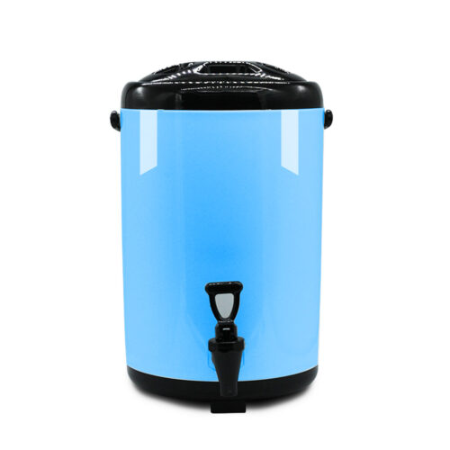 4x 14L Stainless Steel Insulated Drink Barrel Hot Cold Beverage Dispenser with Faucet Blue - Image 3