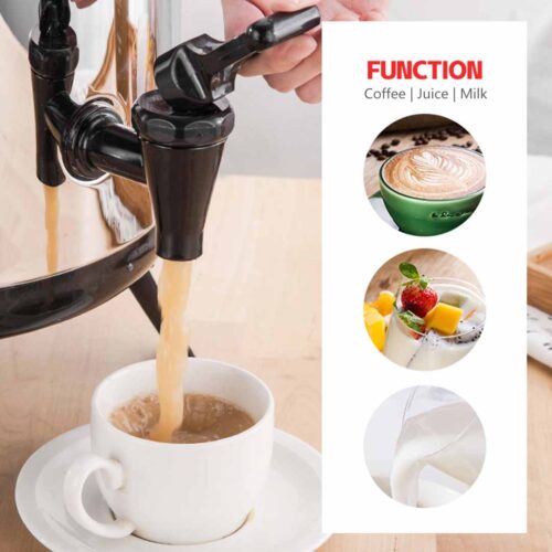 4x 16L Portable Insulated Cold/Heat Coffee Tea Beer Barrel Brew Pot with Dispenser - Image 10