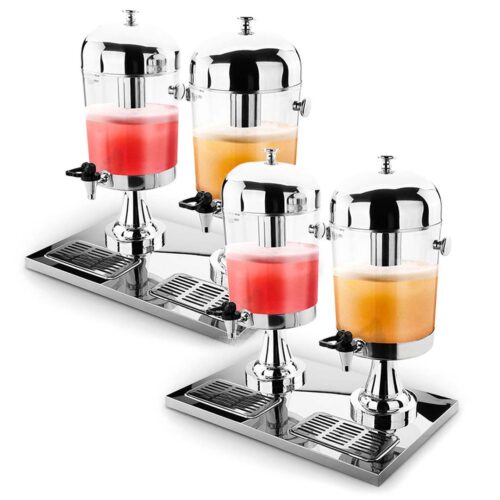 2x Dual 8L Juicer Water Milk Coffee Pump Beverage Drinking Utensils