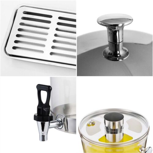 2x Dual 8L Juicer Water Milk Coffee Pump Beverage Drinking Utensils - Image 7