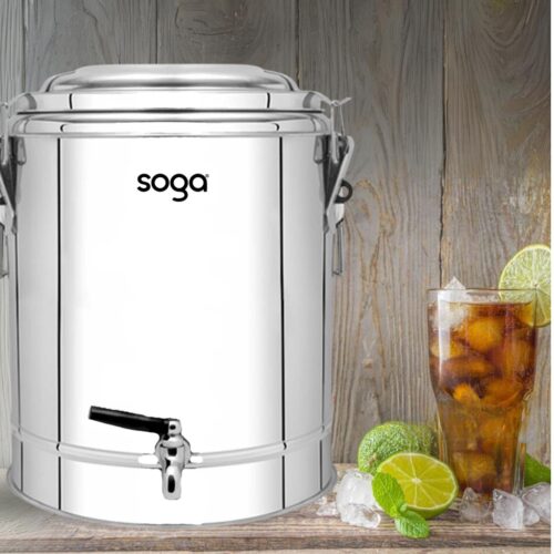 2x 40L Stainless Steel Insulated Stock Pot Hot Cold Beverage Container - Image 3
