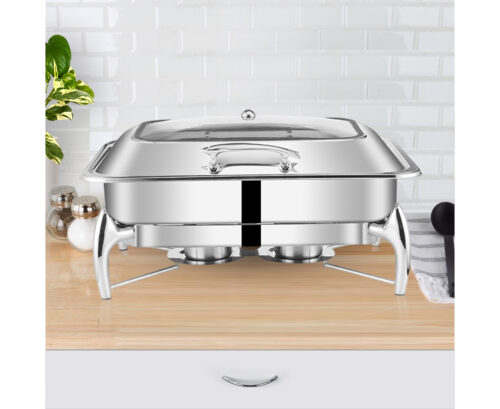 Stainless Steel Chafing Dish Tray Buffet Cater Food Warmer Chafer with Top Lid - Image 3