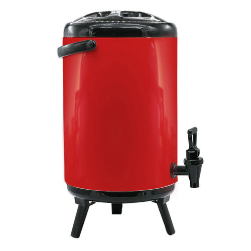 8X 10L Stainless Steel Insulated Drink Barrel Hot Cold Beverage Dispenser with Faucet Red - Image 7
