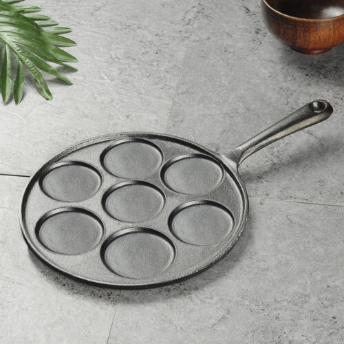 23cm Cast Iron Takoyaki Fry Pan Octopus Balls Maker 7 Hole Cavities Grill Mold - Image 6
