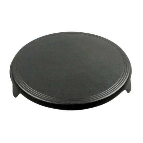 33CM Reversible Round Cast Iron Crepes Pan Baking Cookie Pancake Pizza Bakeware