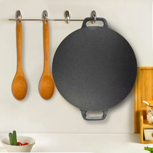 40X33cm Cast Iron Induction Crepes Pan Baking Cookie Pancake Pizza Bakeware - Image 10